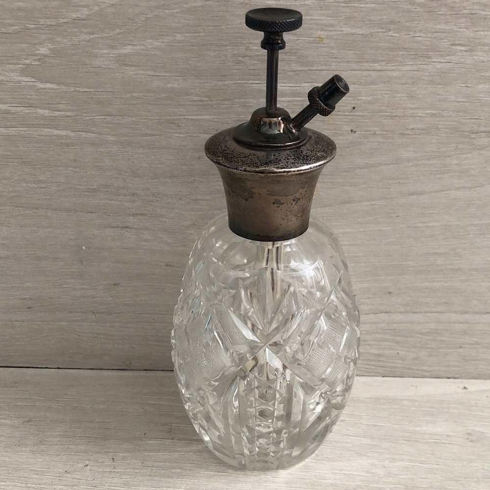 Victorian Mappin And Webb Sterling Silver Crystal Perfume Atomiser Please Read